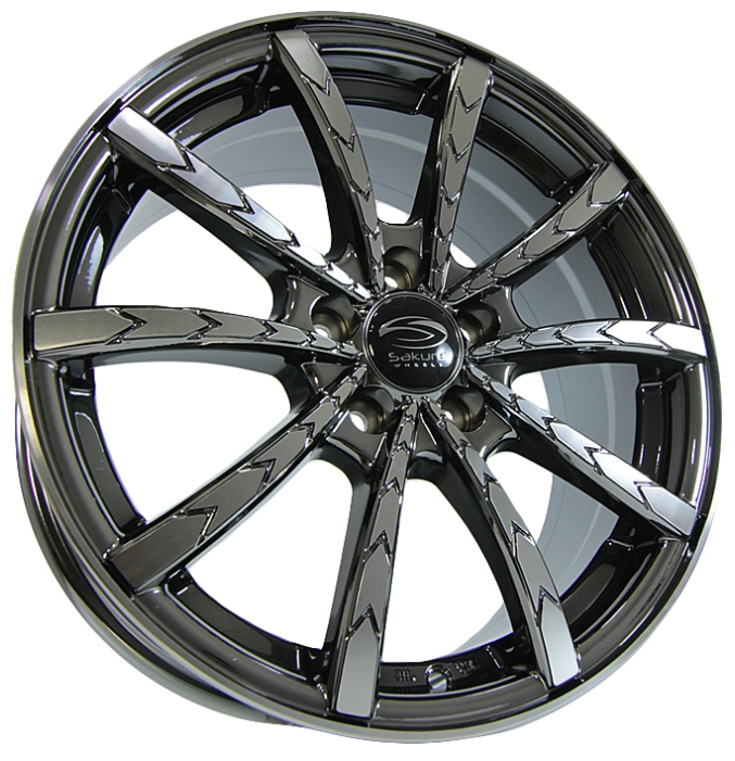 купить Sakura Wheels 4.3 D73.1 ET40 Темный хром с полировкой