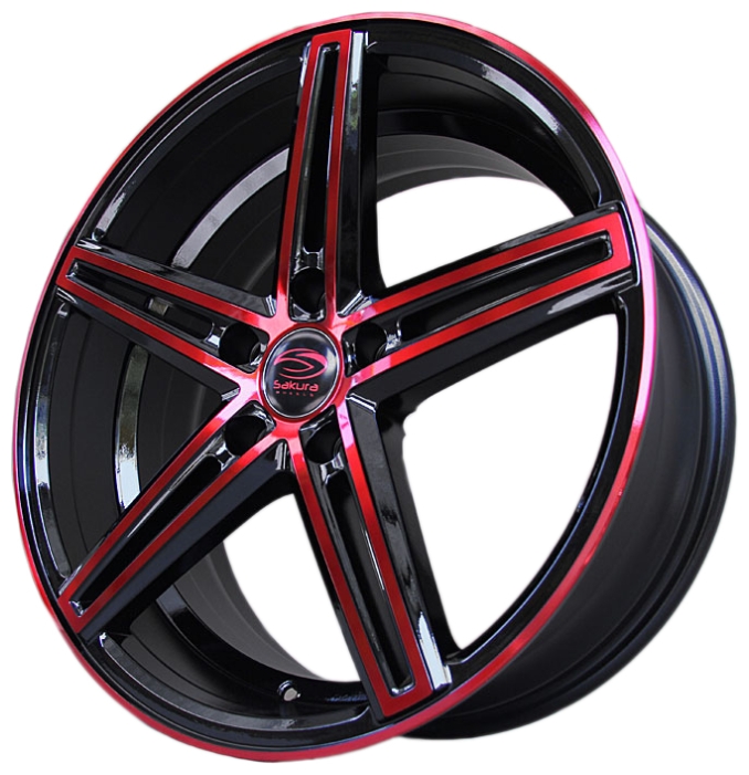 купить Sakura Wheels 8 D73.1 ET42 Черный с красным